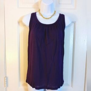 Ted Baker London Semi-sheer Purple Layering Racerback Tank Size 3
